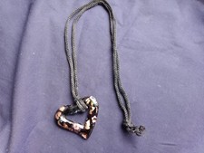 MURANO COLLIER PENDENTIF FANTAISIE VERRE MURANO FORME COEUR