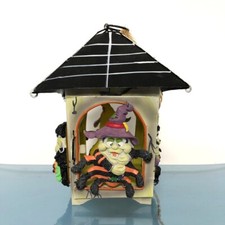 Lanterne photophore bougie décoration Halloween enfant H 20 cm