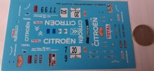 decals decalcomanie déco 1/43 citroen zx paris dakar 1994