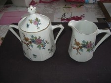 sucrier + pot à lait en porcelaine Betoule et Legrand