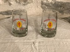 Duo de chopes publicitaires BRASSERIE LORRAINE FORT DE FRANCE, 25cl