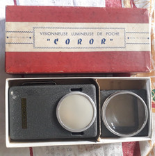 Visionneuse Coror 2 vintage 50's diapos,négatifs ou mini photos dans sa boîte