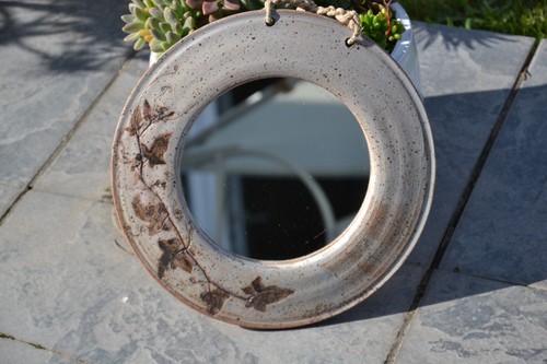 Miroir rond ancien - , en