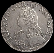 Écu Aux Branches D'oliviers 1726 X Amiens Louis XV Superbe 🤩