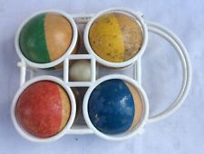 JEU DE BOULES EN BOIS - JOUET - VINTAGE - ANCIEN