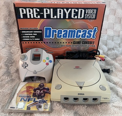 Sega dreamcast white console - sega,
