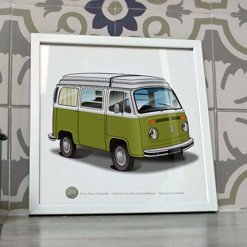 Poster combi westfalia van - poster,