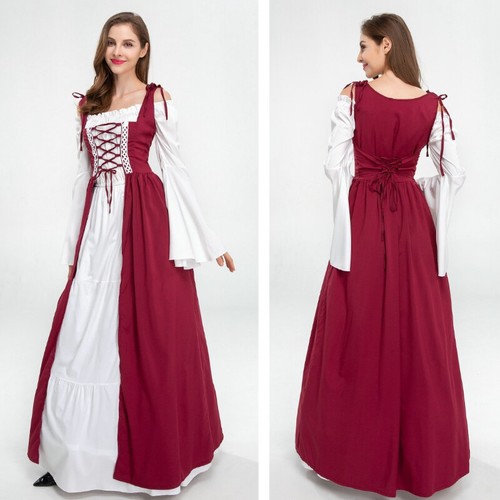 Femme médiéval robe longue - robe,