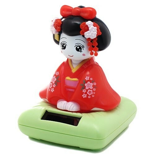 Geisha solaire kimono rouge