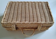 COFFRET VALISE EN OSIER POUPON PETITCOLLIN