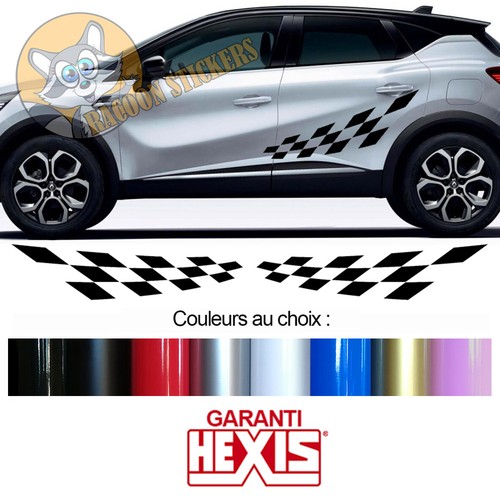 Bandes damiers pour renault - pour,