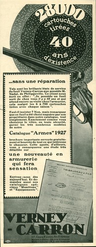 Publicité ancienne cartouches
