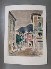 Lithographie d'André Planson Nyons Charles Sorlier graveur