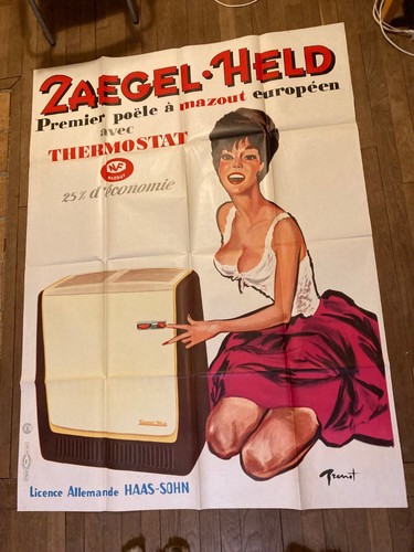 Affiche ancienne pin - affiche,