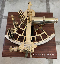 Sextant nautique en laiton : 9 outils de navigation marine, cadeau astronomique