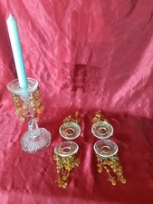 5 Bobeches,coupelles De lustre