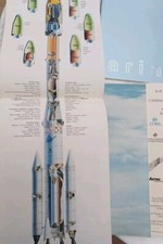 Rare Fusée Ariane 44 Lp  Divers Lancement 401 Plaquette Aeronautique Air France