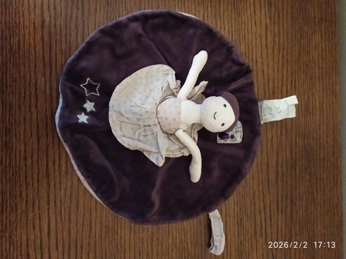 Doudou plat poupée moulin - plat,
