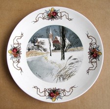 Assiette Lentille Obernai U & Cie Sarreguemines  Alsace