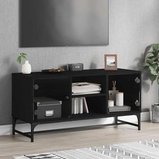 Meuble TV avec Portes en Verre