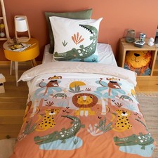 Parure de lit 140x200 cm Enfant - Housse de Couette 140x200 cm + 1 Taie d'ore...