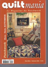 Magazine revue Patchwork QUILTMANIA Hors Serie Automne 2006 avec patron