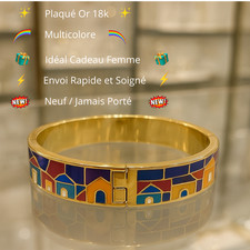 Bracelet jonc plaqué or