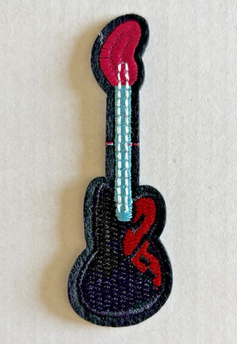 Electric guitar embroidered - guitar,