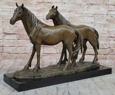 Lot De 2 Statues Chevaux