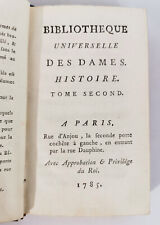 LOT 3 LIVRES ANCIENS 1785 –