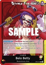 One Piece Card Game ! Belo Betty OP05-002 Leader/V.1