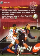 T01 FAIRE LA DIFFERENCE # CARTE WIZARDS FOOTBALL CHAMPIONS 2001 2002