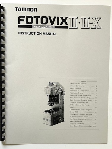 Tamron fotovix ii x film - ii,