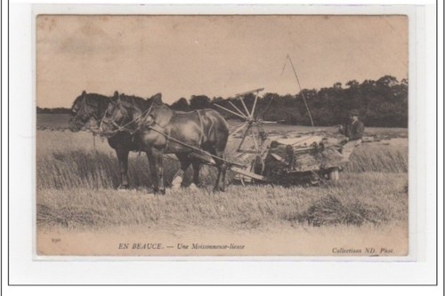 Beauce une moissonneuse - en,