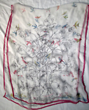 - LONGCHAMP   Écharpe  soie  TBEG  vintage Scarf  68x170 cm