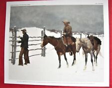7 Gravures Reproductions Oeuvres de Frederic Remington & Charles M. Russell