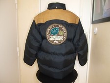 RARE DOUDOUNE HOMME VINTAGE NAF NAF MANCHE AMOVIBLE EPAULE CUIR -TAILLE  XL