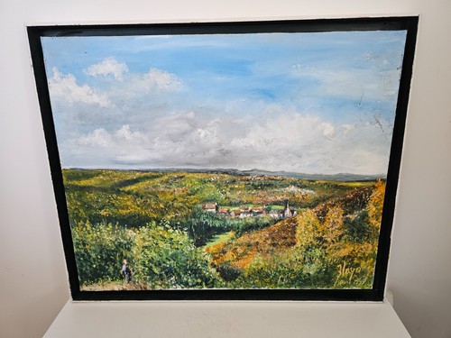 Tableau huile sur toile - sur,
