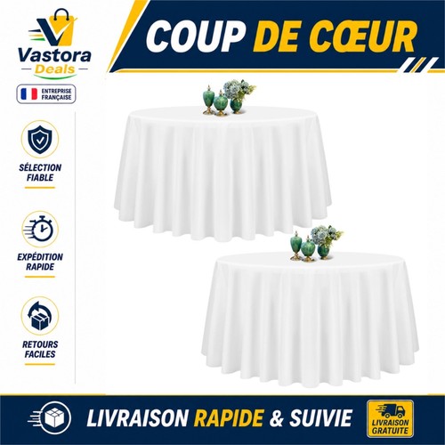Lot nappes rondes - de,