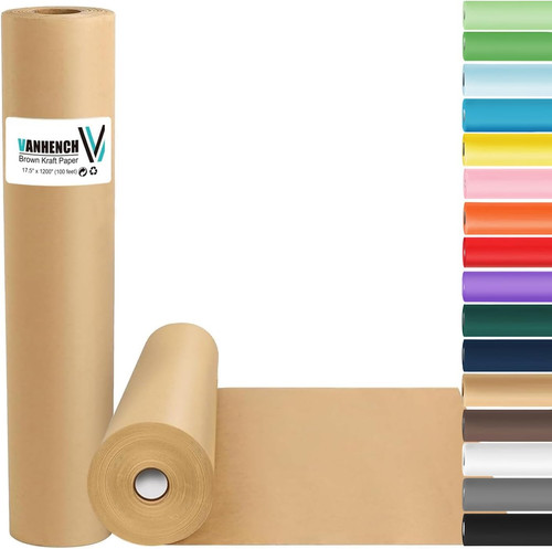 Brown wrapping paper roll - wrapping,