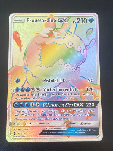 Carte pokemon froussardine - carte, gx