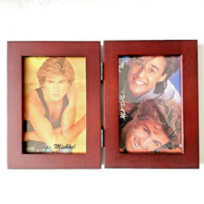 George Michael et Wham ! Jeu de cartes postales double porte photo avec charn...
