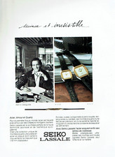 publicité Advertising 0323 1981  montres Seiko Lassale  acier amour quartz