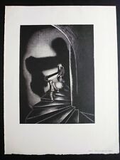 gravure 1947 : la descente du cercueil  de Ram Rischmann