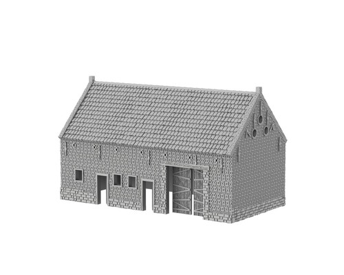 Hougoumont eastbarn 3d - eastbarn,