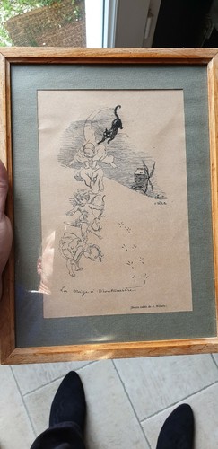Gravure ancienne willette - gravure,