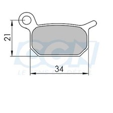 Plaquette frein vtt 09 clarks adapt. formula b4 (pr) organique
