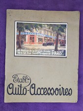 Automobilia catalogue de fournitures automobiles " auto-accéssoires " années 20