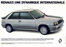 Catalogue brochure Renault 11 Turbo Zender / Alliance Cabriolet 1983 France