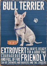 PLAQUE METAL vintage chien